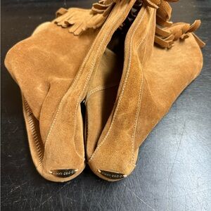 Jimmy Choo Tan Suede Moccasins for Women